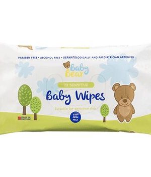 Baby Bear Sensitive Baby Wipes 72pack