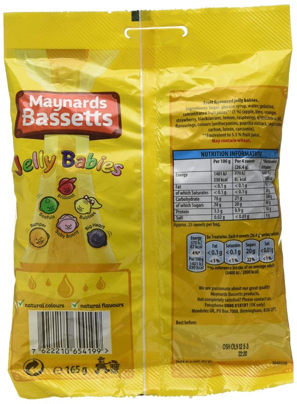 Bassetts Jelly Babies 165g