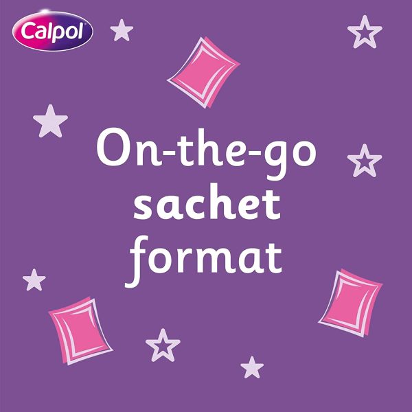 Calpol Infant Sugar Free Sachets Strawberry. 12 pack