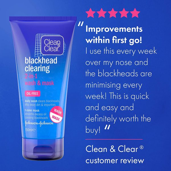 Clean & Clear Blackhead Wash and Mask 150ml
