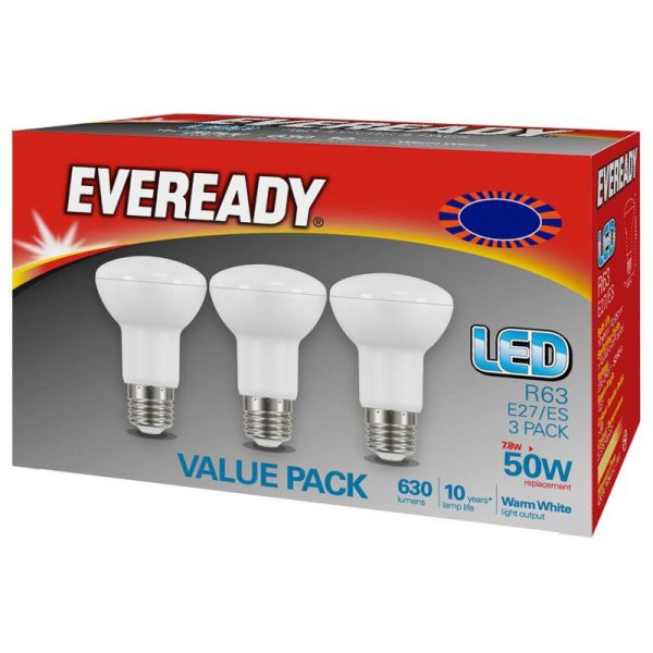 Eveready 50W E27 LED Bulb 3pack