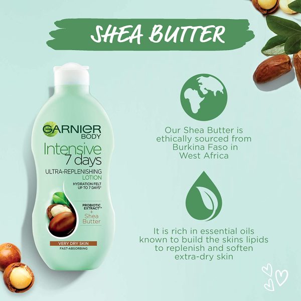 Garnier Intensive 7 Days Shea Butter Body Lotion. Dry Skin