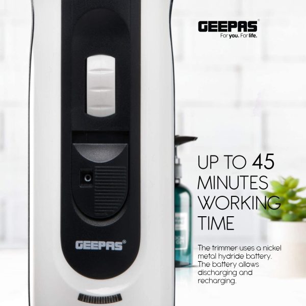 Geepas Men Beard Stubble Trimmer. Cordless