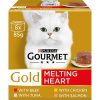 Gourmet Gold Cat Food Tins Melting Heart, 8x85g