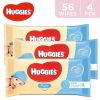 Huggies Pure Baby Wipes flanah Huggies Pure Baby Wipes 4 x 56 pack