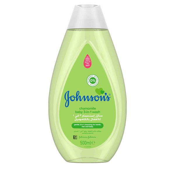 Johnson's Chamomile 3-in-1 Baby Wash 500ml