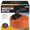 Milestone Camping Aluminium Whistling Kettle, Orange,