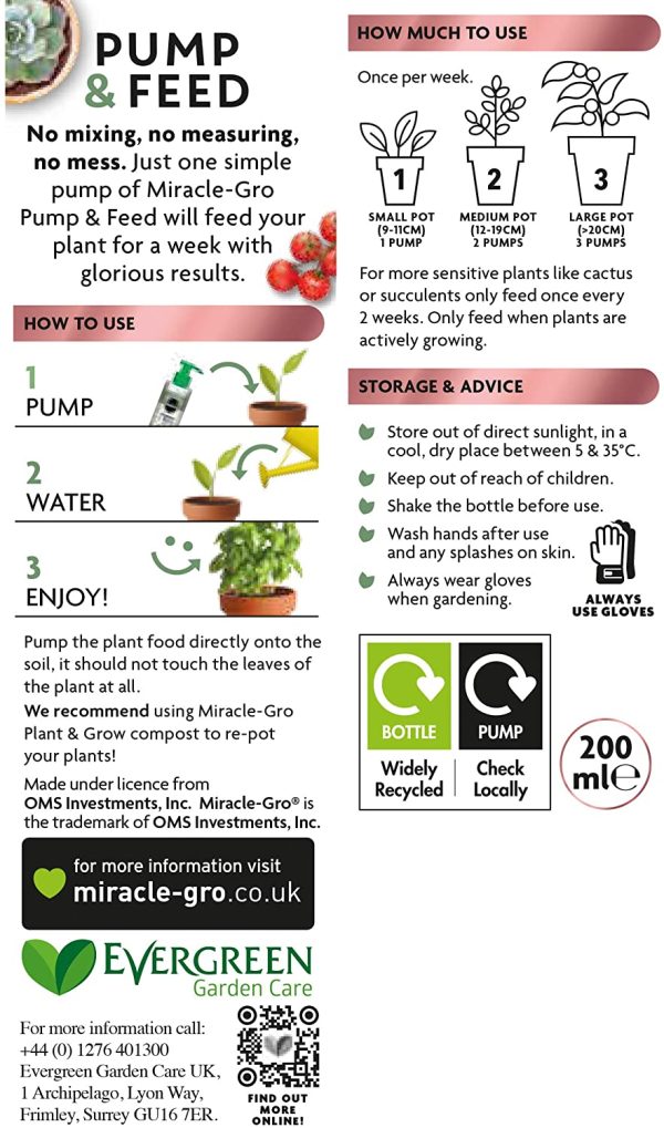 Miracle-Gro Pump & Feed 200ml