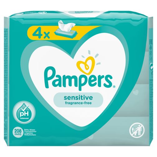 Pampers Baby Wipes 208pk