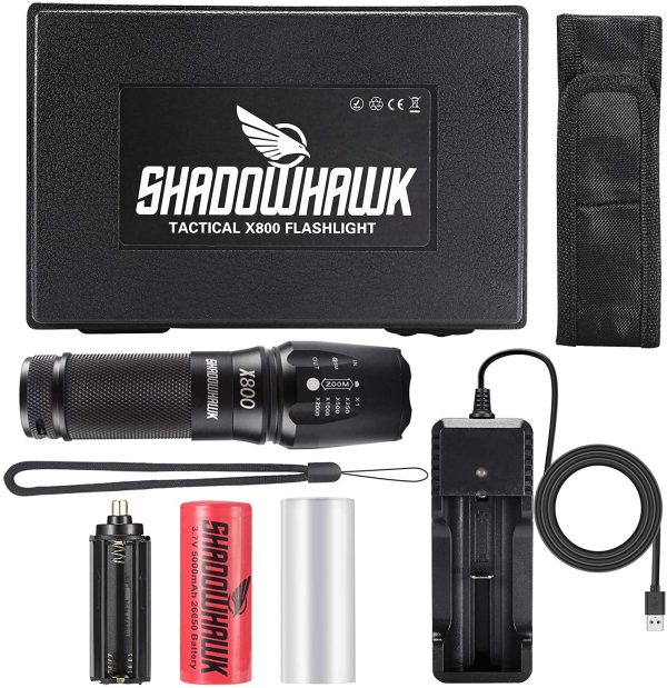 Shadowhawk X800 2500 lumens Super Bright Led Torch